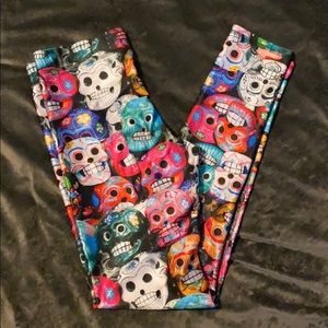 Terez Day of the Dead Leggings